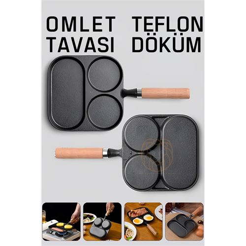 Turk Omlet Tavası Teflon Döküm