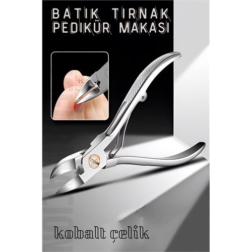 Turk Pedikür Makası Tırnak Batık Makası Kobalt Çelik Profesyonel
