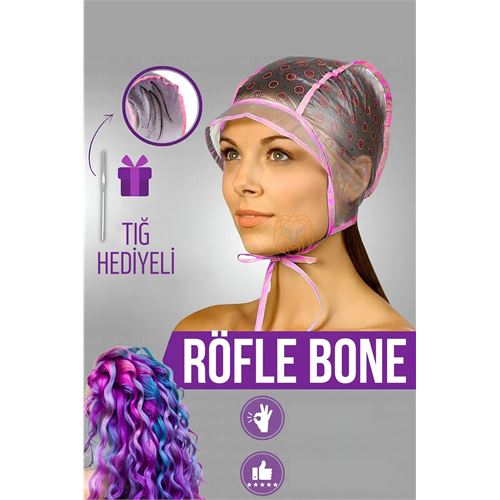 Turk Röfle Bonesi Tığlı Saç Boya Bonesi