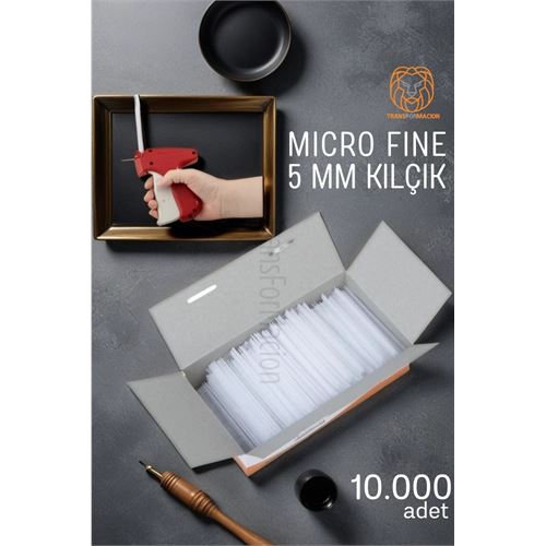 Turk 5MM Şeffaf Kılçık Tabanca Yedeği 10.000 adet