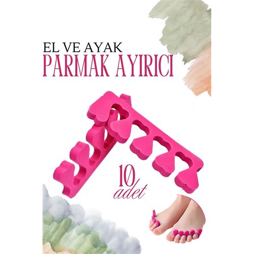 Turk Oje Parmak Ayırıcı Pedikür Süngeri Oje Kurutucu Sünger 10 ADET