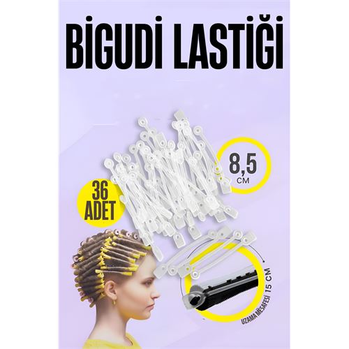 Turk Bigudi Lastiği Perma Lastikleri 36 ADET