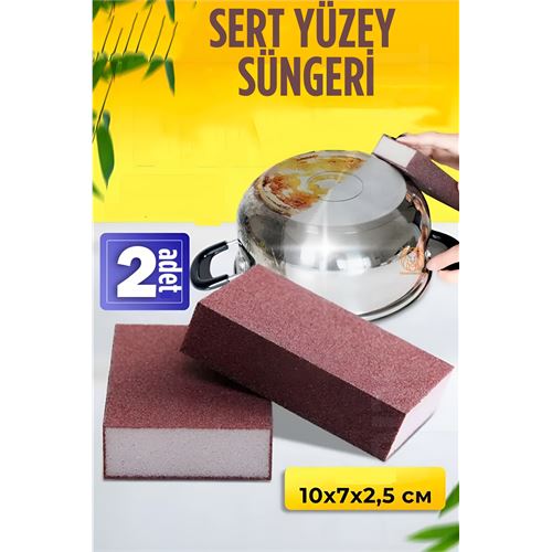 Turk Nano Metal Ahşap Sert Yüzey Temizlik Süngeri 2 ADET