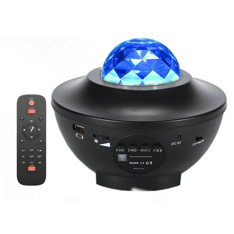 BLUETOOTH DESTEKLİ ANİMASYONLU ŞARJLI UFO TİP DİSKO TOPU (4767)