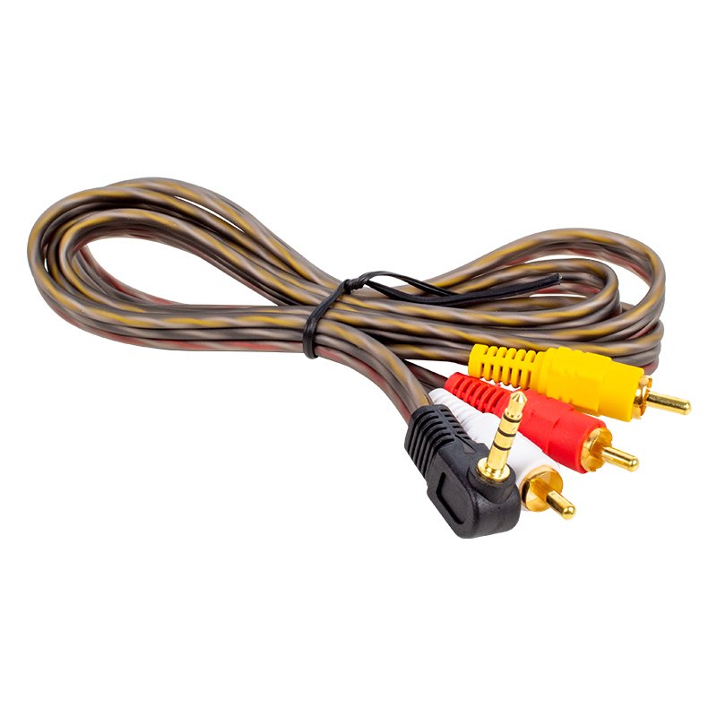 UYDU ALICISI AV KABLO 3.5 MM STEREO L ERKEK / 3 RCA KABLO 1.2 METRE UZUN JACK SİLİKONLU (4767)