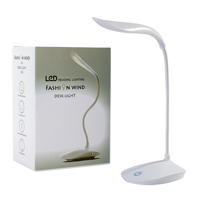 DOKUNMATİK TUŞLU 14 LEDLİ ŞARJLI 5V 500MAH PORTATİF MASA LAMBASI (4767)