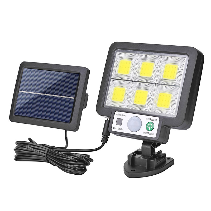 SOLAR PANELLİ HAREKET SENSÖRLÜ ÜÇ MODLU DUVAR LAMBASI (4767)