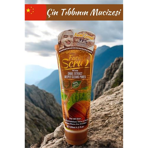Turk WOKALI Yüz Peelingi Salyangoz Özü Derin Gözenek Temizleyici Yüz Peeling Scrub