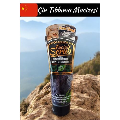 Turk WOKALI Yüz Peelingi Kömür Özü Derin Gözenek Temizleyici Yüz Peeling Scrub