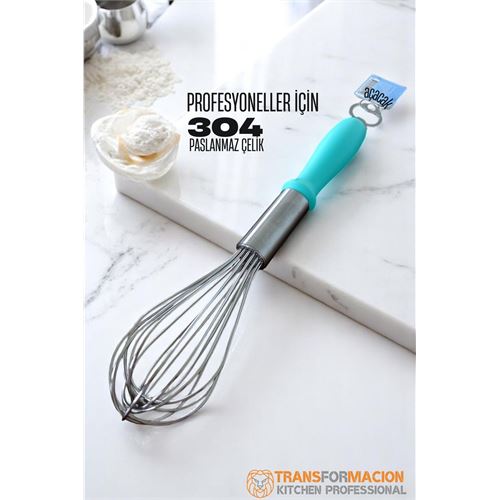 Turk Açacaklı Çırpıcı 304 Paslanmaz Çelik Yumurta ve Sos Çırpıcı Çırpma Teli