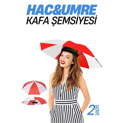 HSNET Hac Umre Kafa Şemsiyesi Güneş Koruma Şemsiyesi 2 adet