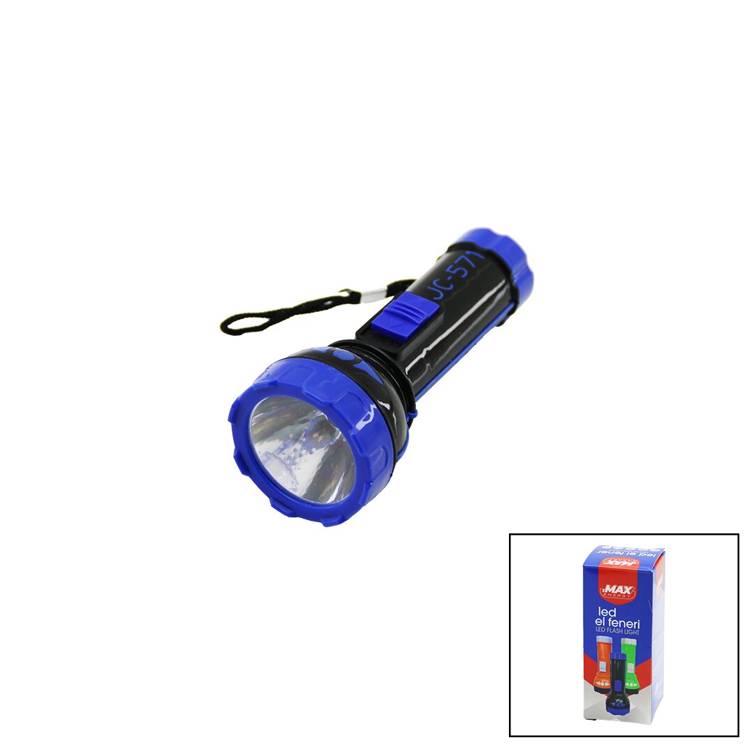 PİLLİ   MİNİ=11.2CM  LED EL FENERİ  75LÜMEN   OUTPUT: 1.5V   RENKLİ PLASTİK (4767)