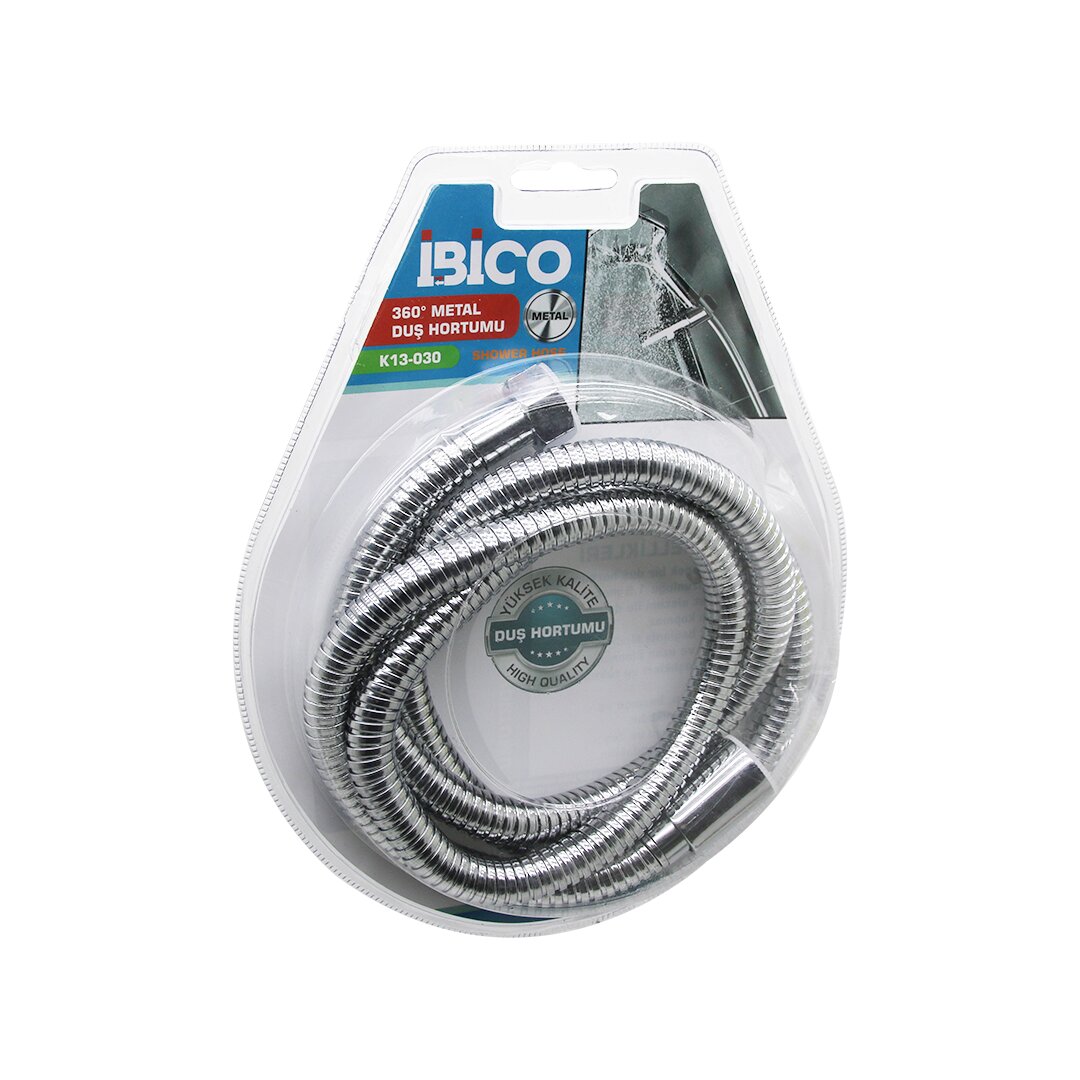 360 DERECE - METAL  DUŞ HORTUMU  1.5MT   VAKUMLU AMBALAJ   ANTİ TWİST=DOLANMAZ-KIVRILMAZ-KOPMAZ (4767)