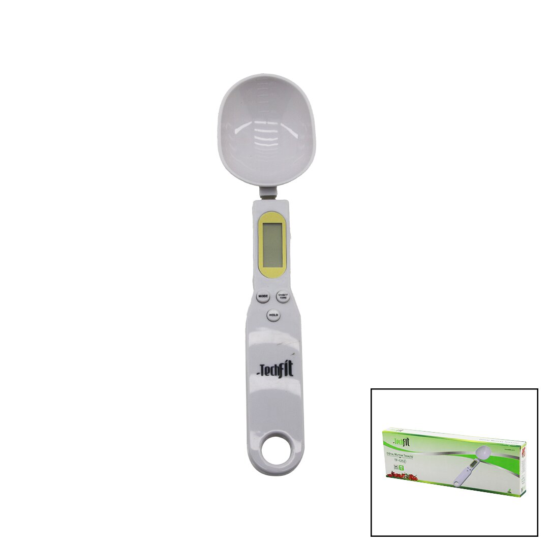 KAŞIKLI  DİJİTAL HASSAS MUTFAK TERAZİSİ 300GR / 0.1GR LCD EKRAN DARA FONKSİYONU PİLLİ=1-CR2032 TF-1252 (4767)