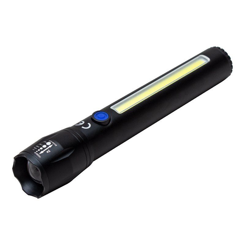 ŞARJ EDİLEBİLİR ZOOMLU COB LED EL FENERİ (4767)