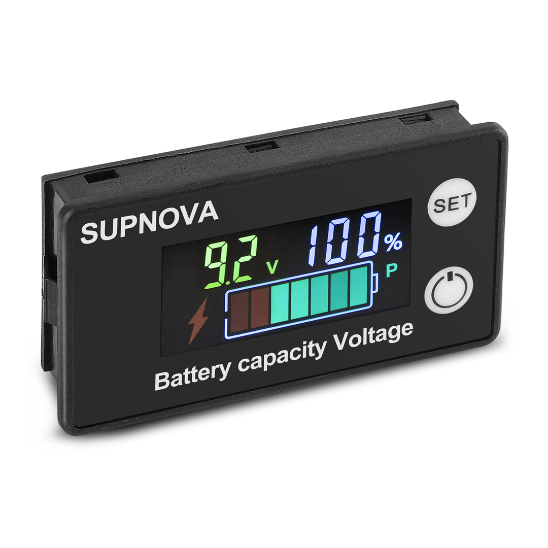 PİL KAPASİTE GÖSTERGESİ DC 8V-100V KURŞUN ASİT LİTYUM VOLTMETRE GERİLİM ÖLÇER (12V-24V-48V-72V) (4767)