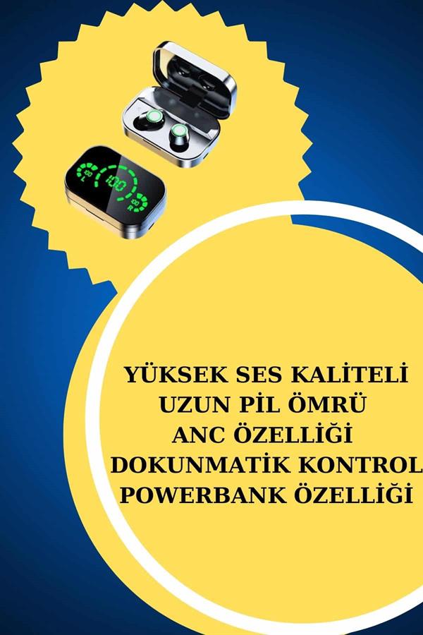 TWS Bluetooth Kulaklık ve Akıllı Saat Uyku Takibi Nabız...
