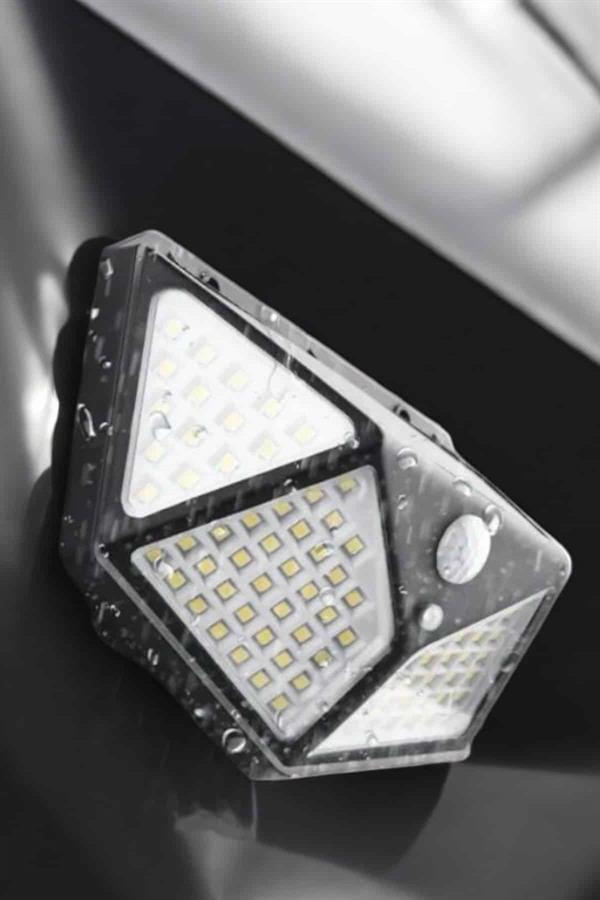 Güneş Enerjili Bahçe Aydınlatma Lambası Solar 100 Led Lamba