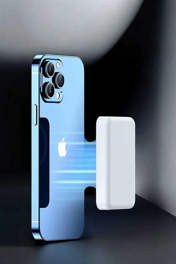 5000 Mah İOS Uyumlu Magsafe Kablosuz Şarj Hızlı Şarj Desteği