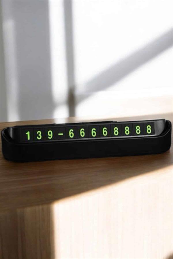 Araç İçi Numaratör Numaralık Torpido Üstü Açılır Kapanır Telefon Numarası Bırakma
