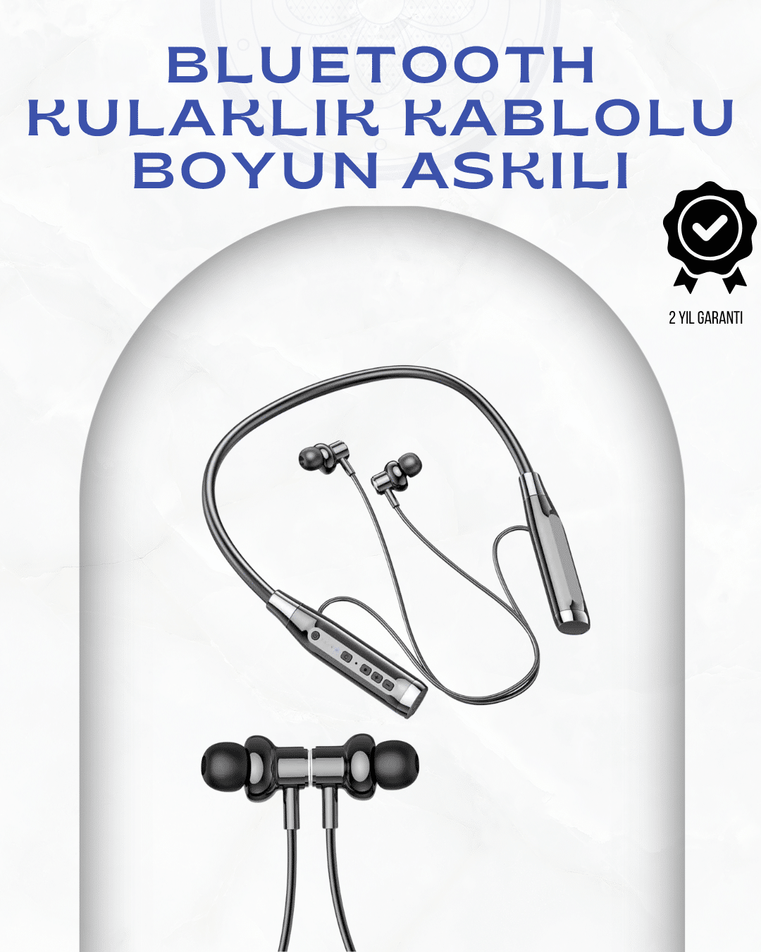 Boyun Askılı Kablosuz Kulaklık – 120 Saat Kesintisiz Müzik Keyfi