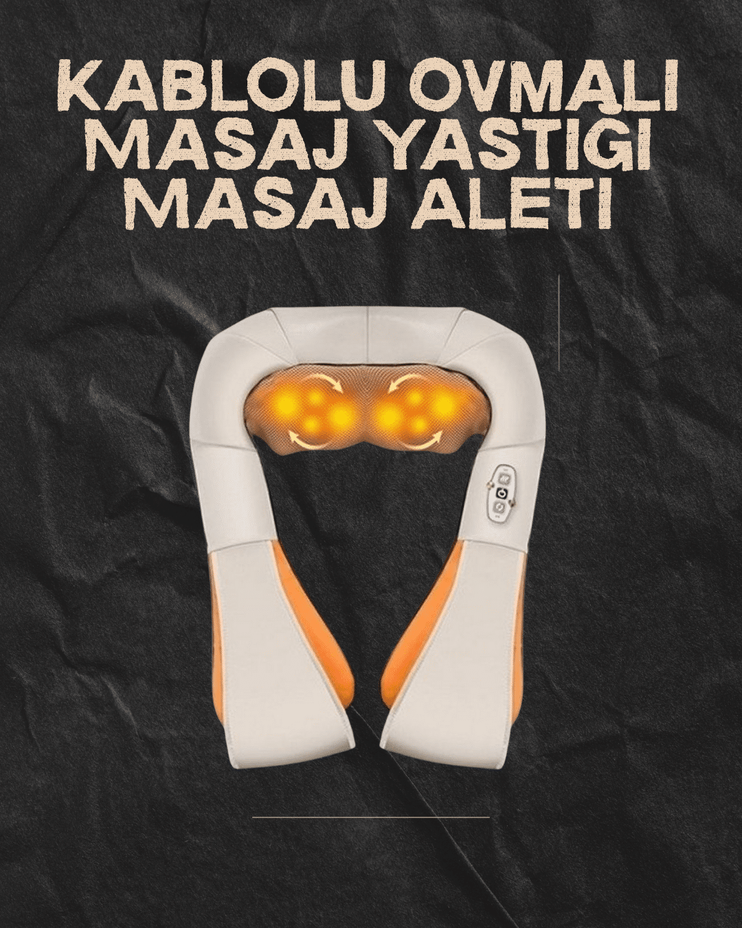 Ovmalı Isıtmalı Elektrikli Masaj Aleti – Boyun, Sırt, Bel, Omuz ve Bacak İçin Profesyonel Masaj Aleti