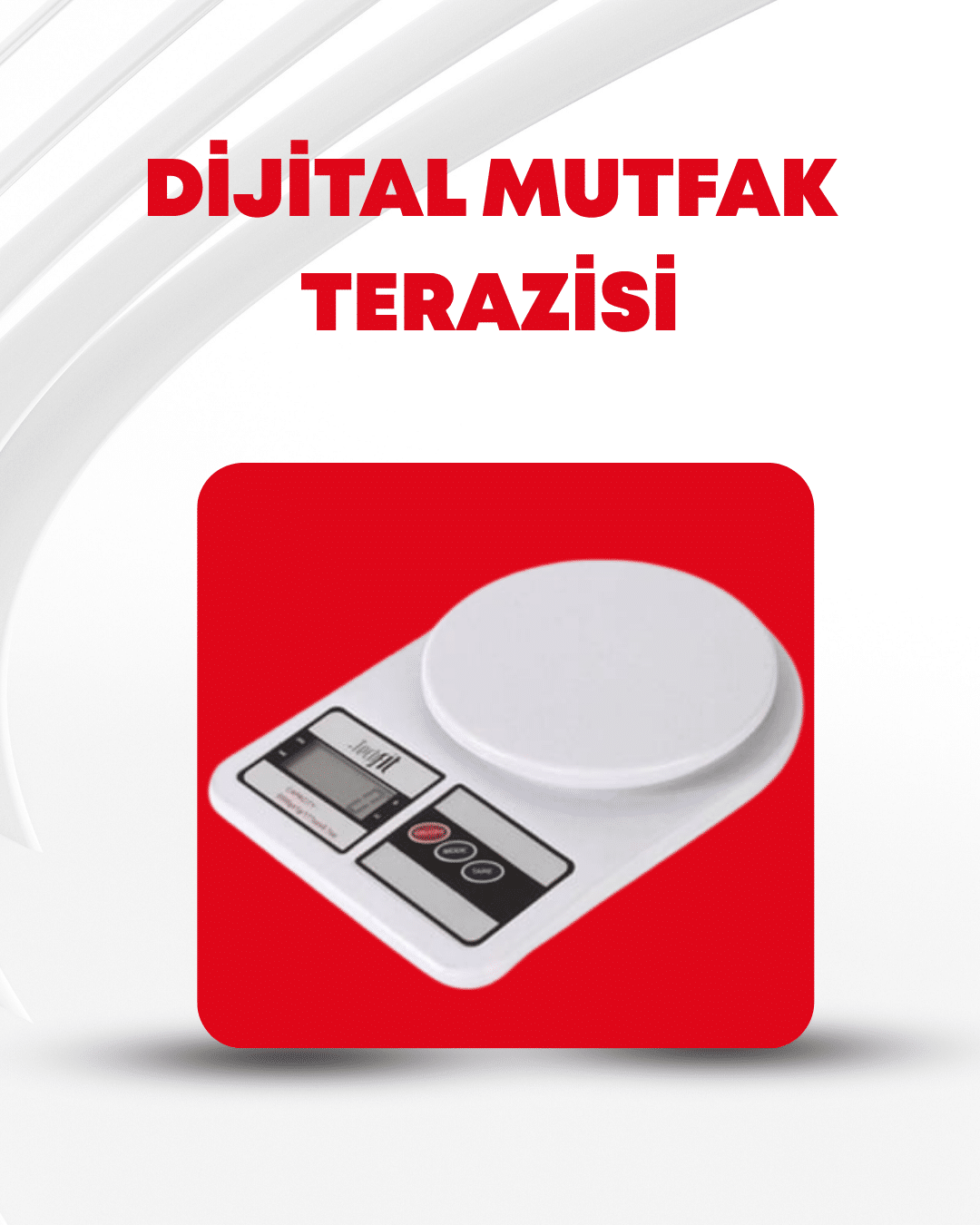 10 Kg Kapasiteli LCD Ekranlı Dijital Mutfak Tartıs