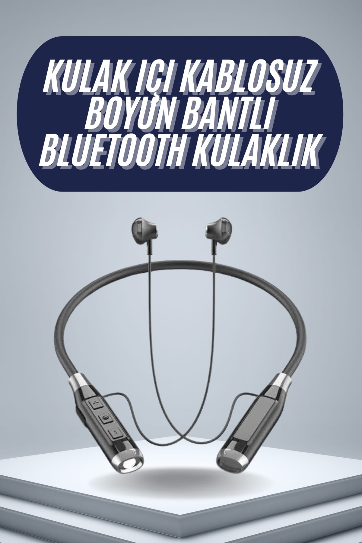 120 Saat Bluetooth Kulaklık Kablolu Boyun Askılı SD Kart Girişli ANC Özellikli