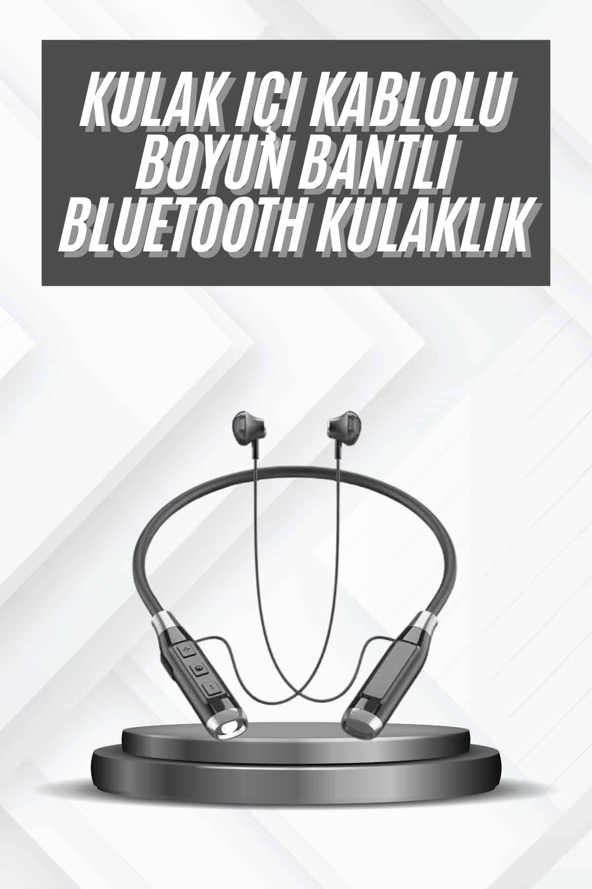 Bluetooth Kulaklık 120 Saat Kullanım Süresi Boyun Askılı Bluetooth Kablosuz Kulaklık