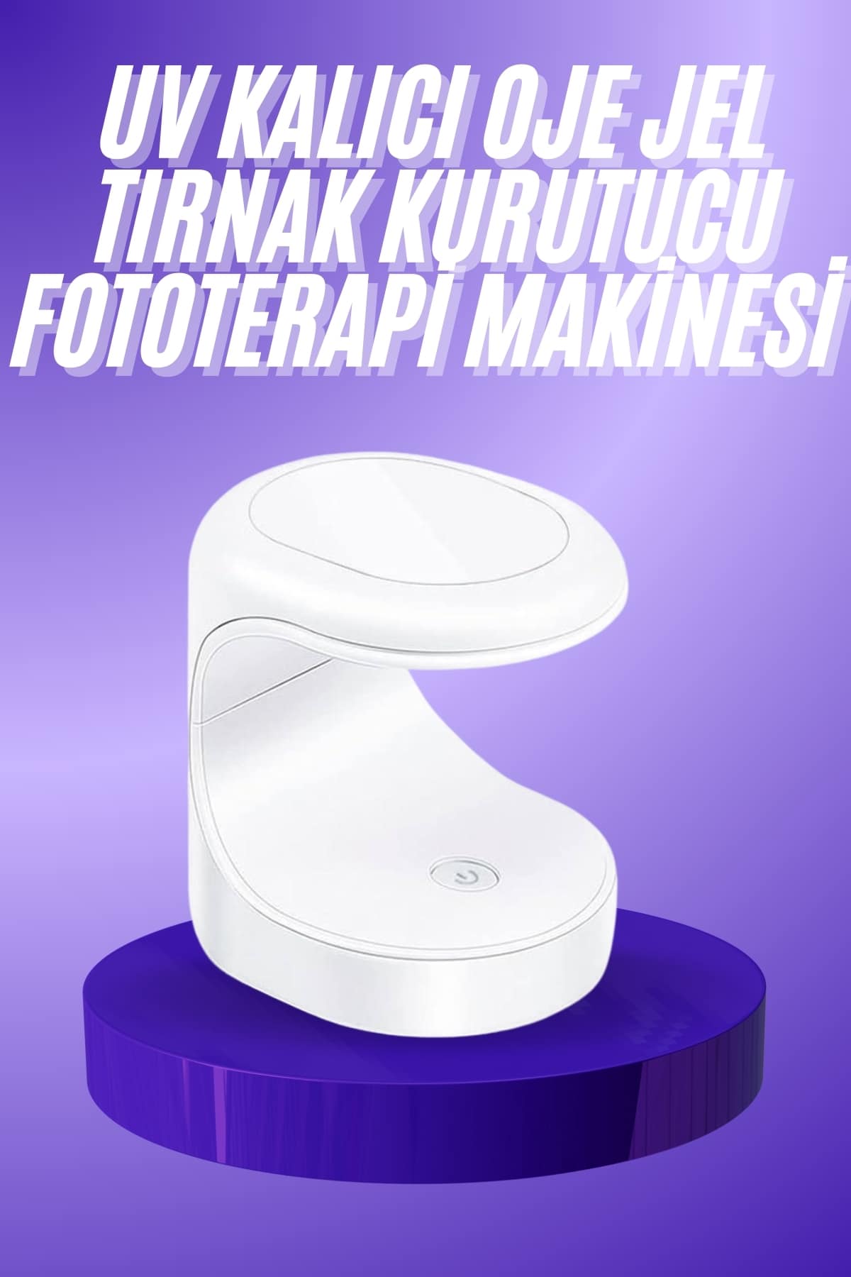 Seyehat Tipi Mini Oje Kurutucu Ultraviole Mor Işık Protez Tırnak Kurutucu