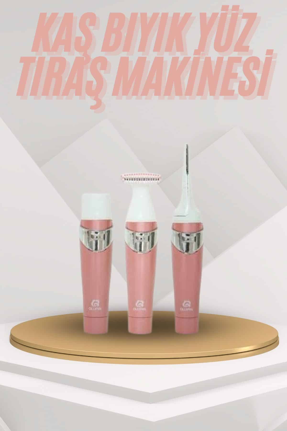 Yüz Kaş ve Tüm Vücut Epilasyon Aleti 3 Başlıklı Hassas Ciltlere Uygun Epilatör