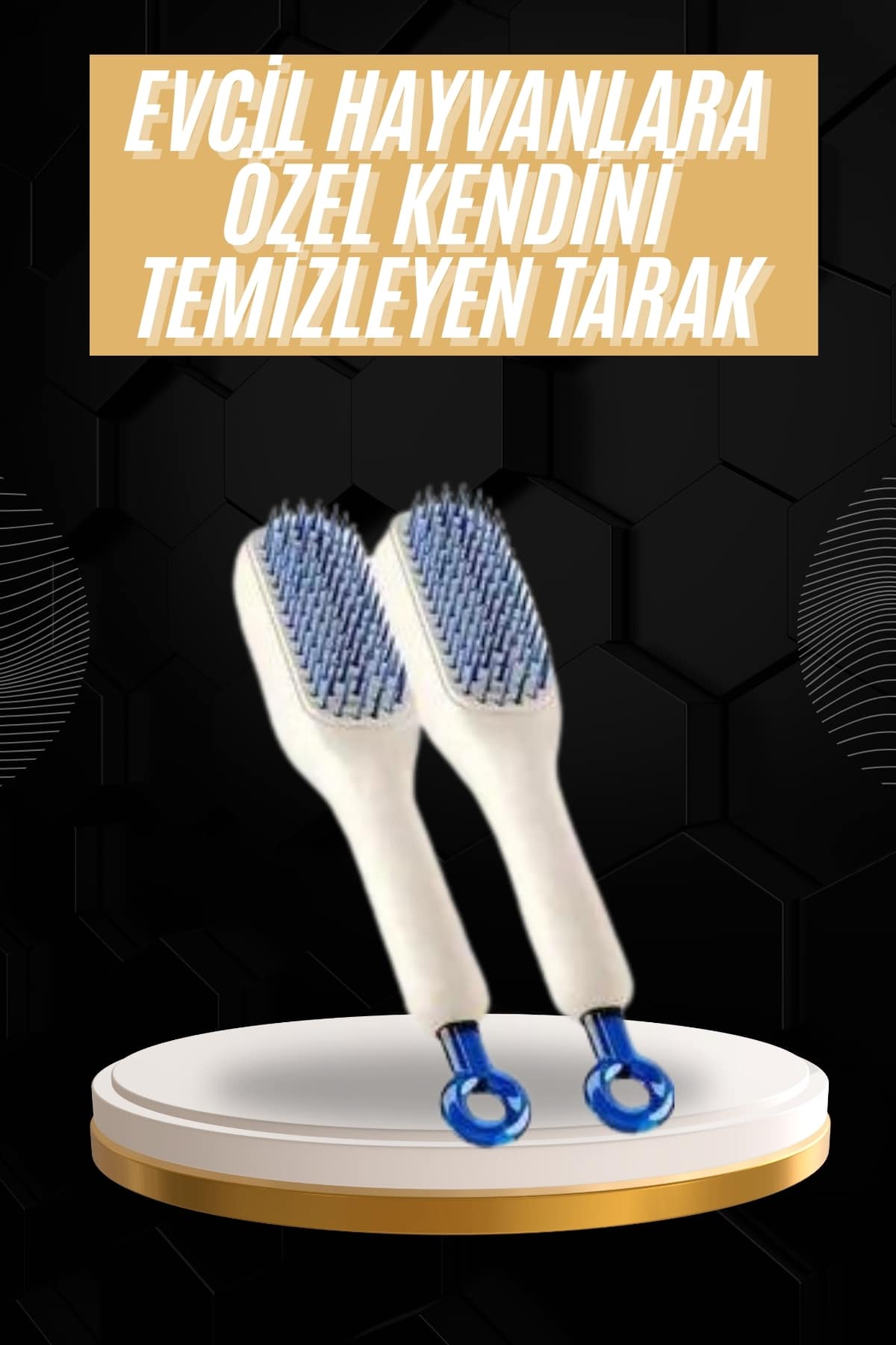 Kolay Temizlenen Fırçası Evcil Hayvanlara Özel Tüy Temizleme