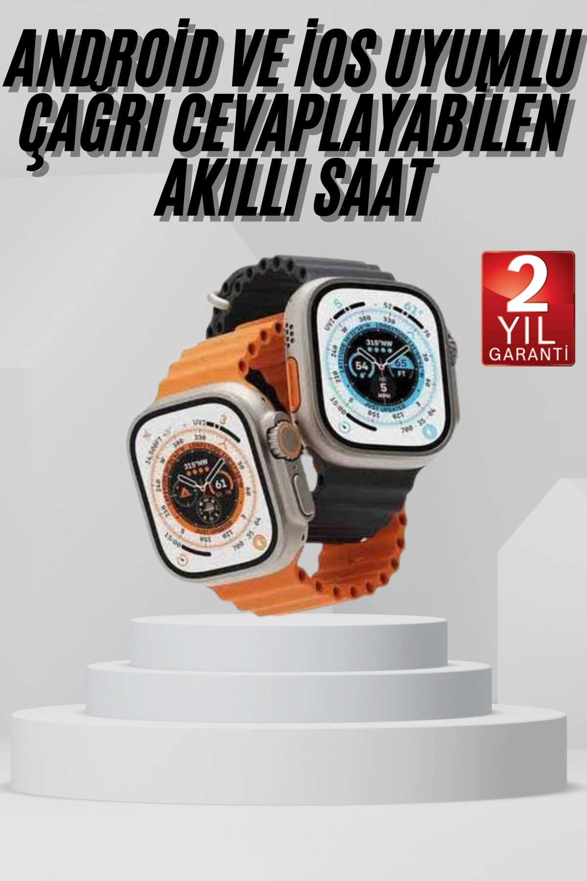 Akıllı Saat Amoled Ekran Bluetooth Bağlantılı Özel Tasarım Unısex