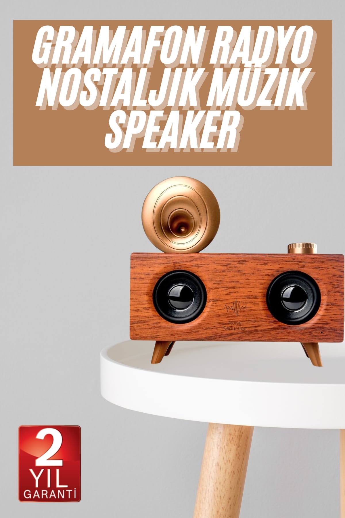 Gramafon Nostaljik Radyo Yüksek Ses Kalitesi USB TF Kart Aux