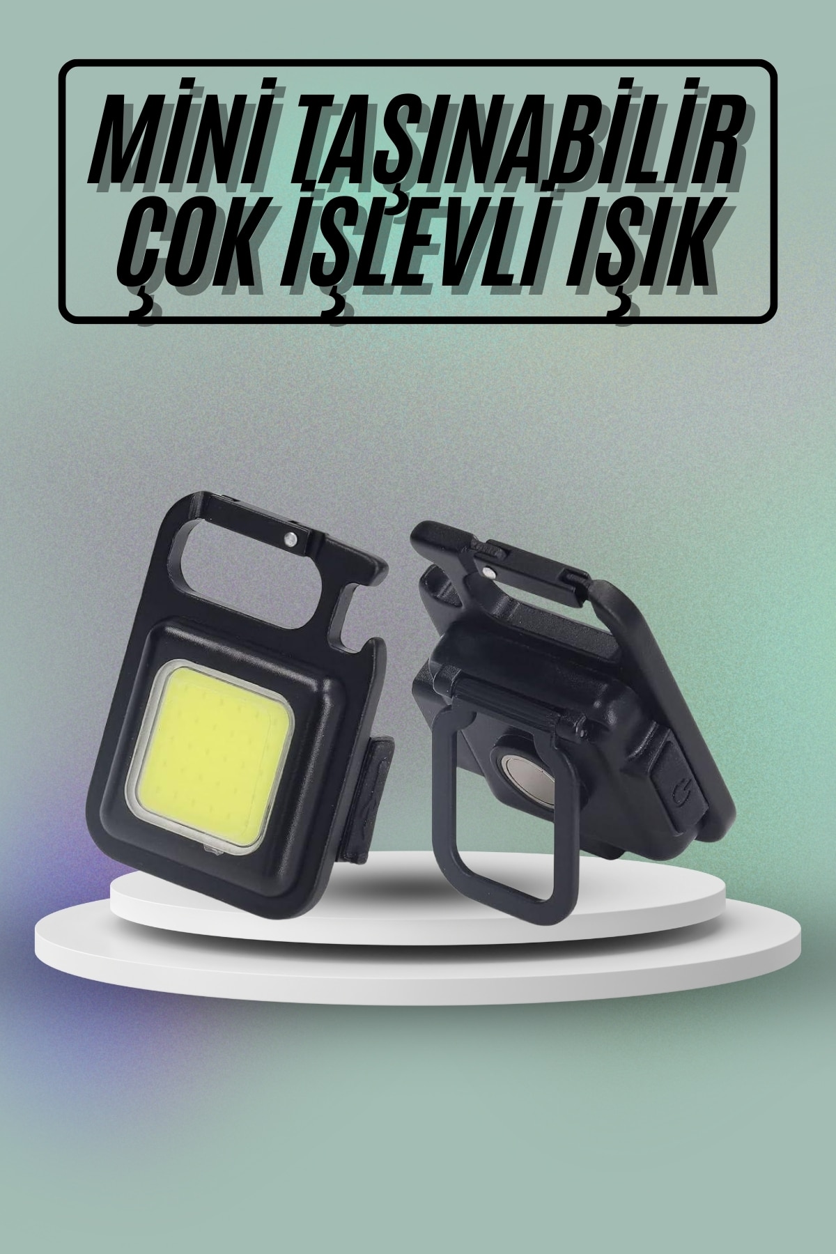 Mıknatıslı Parlak Led Işık 3 Fonksiyonlu Şarj edilebilir Ledli Mini Taşınabilir