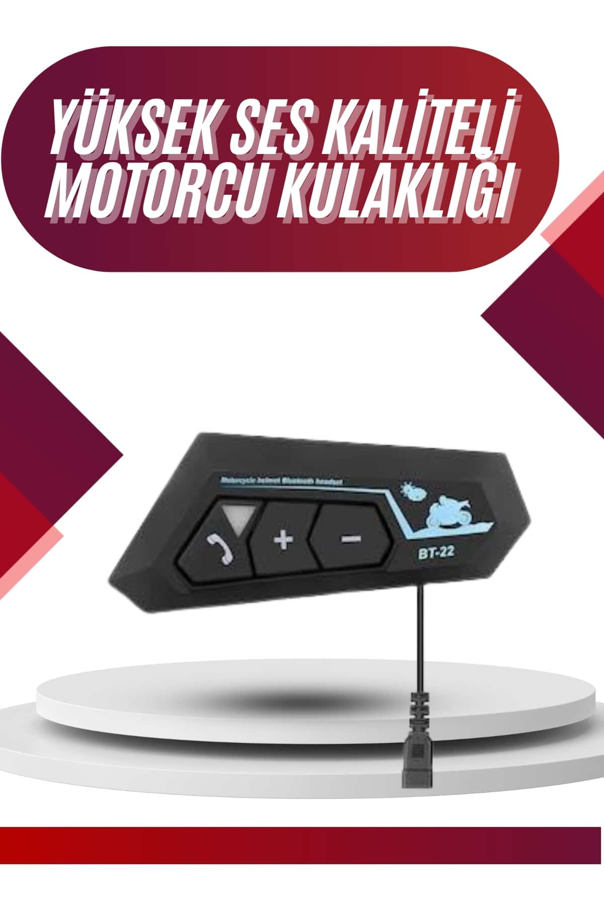 Intercom Bluetooth Kask Kulaklık Motosiklet Kulaklık 5.0 Bluetooth