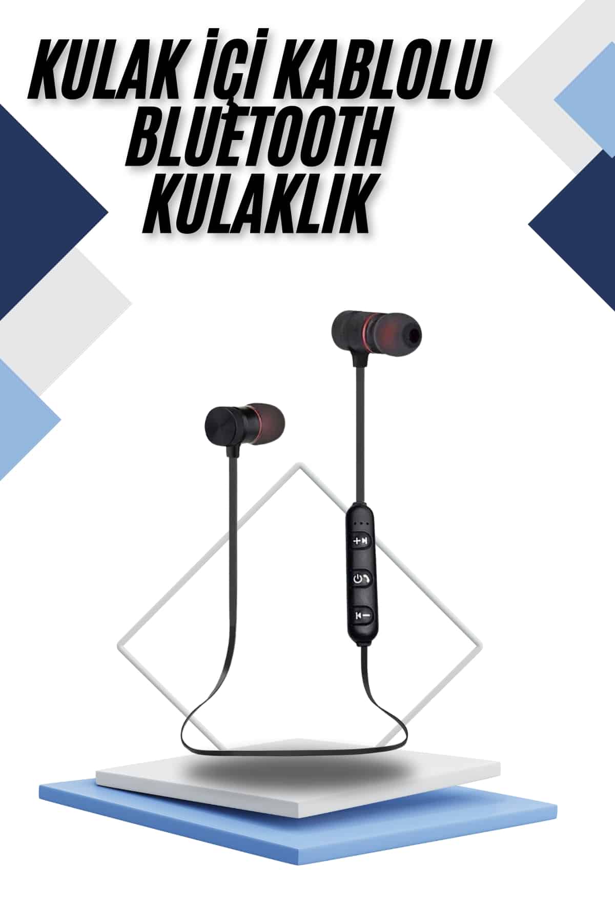 Kablolu Kulakiçi Bluetooth Kulaklık Mıknatıslı ANC Özellikli Yüksek Ses Kaliteli