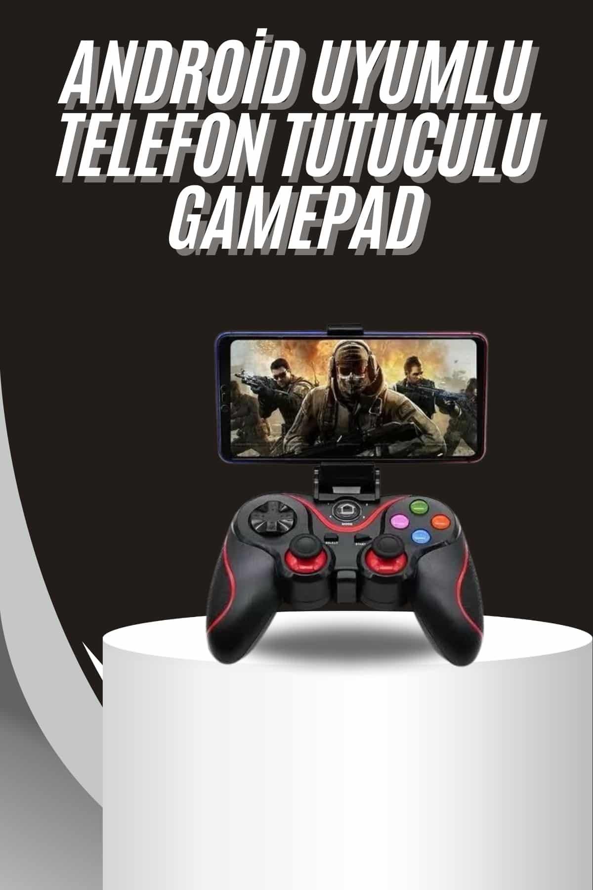 Kablosuz Oyun Kolu Bluetooth Joystick Gamepad Android Uyumlu