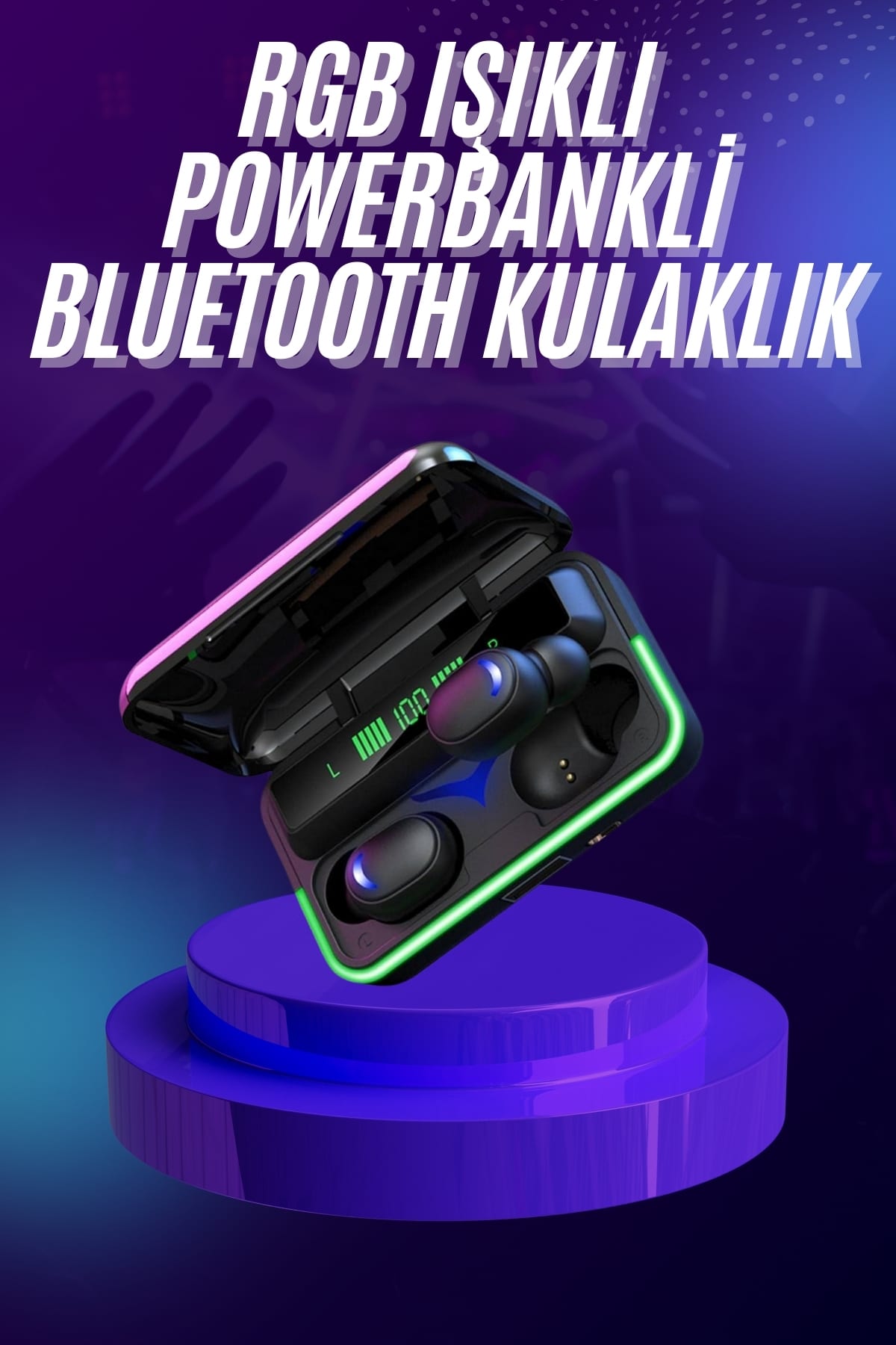 Kablosuz Bluetooth Kulaklık Rgb Gaming Oyuncu Kulaklığı Gecikme Önleyici