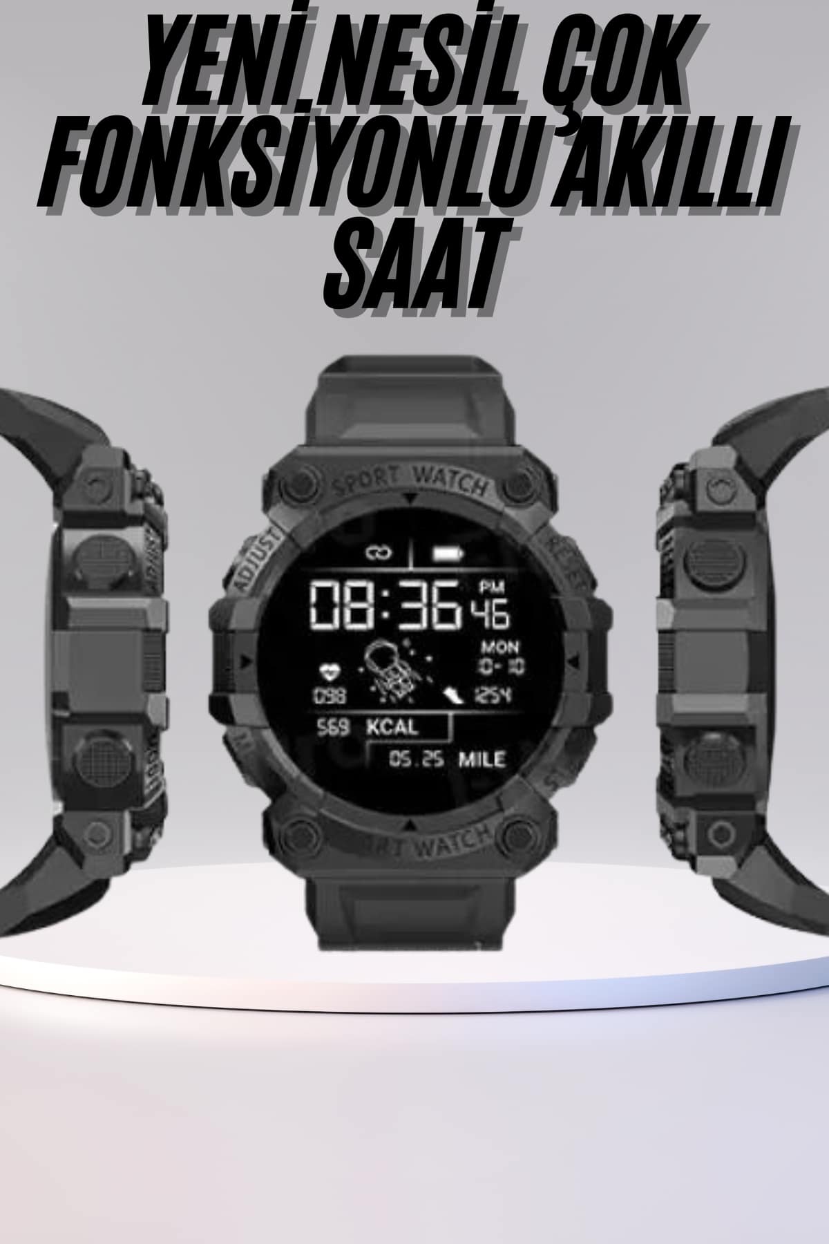 Yeni Nesil Çok Fonksiyonlu Uyku ve Sağlık Takibi Yapabilen Siyah