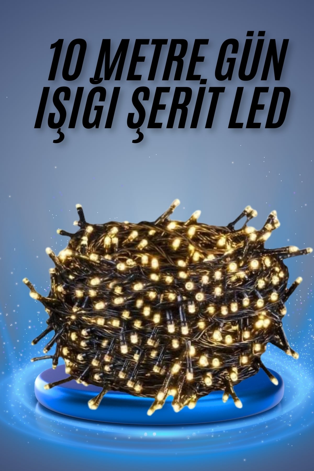 Led Işık Ağaç Süsleme Ampüllü Dekoratif Aydınlatma 10 Metre Gün Işığı