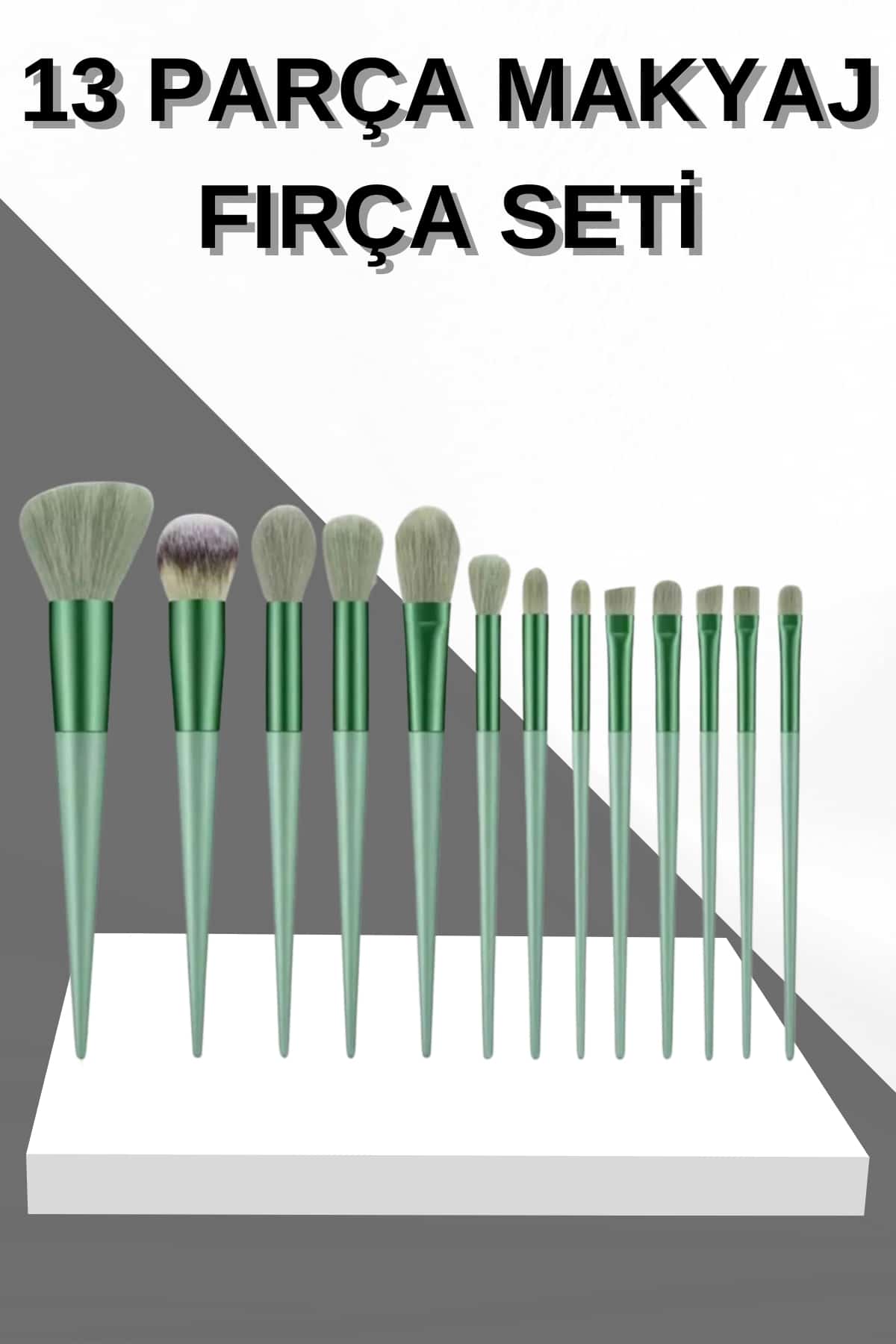 13 Parça Makyaj Fırça Seti Far Fırçası Allık Fırçası Yumuşak Uçlu