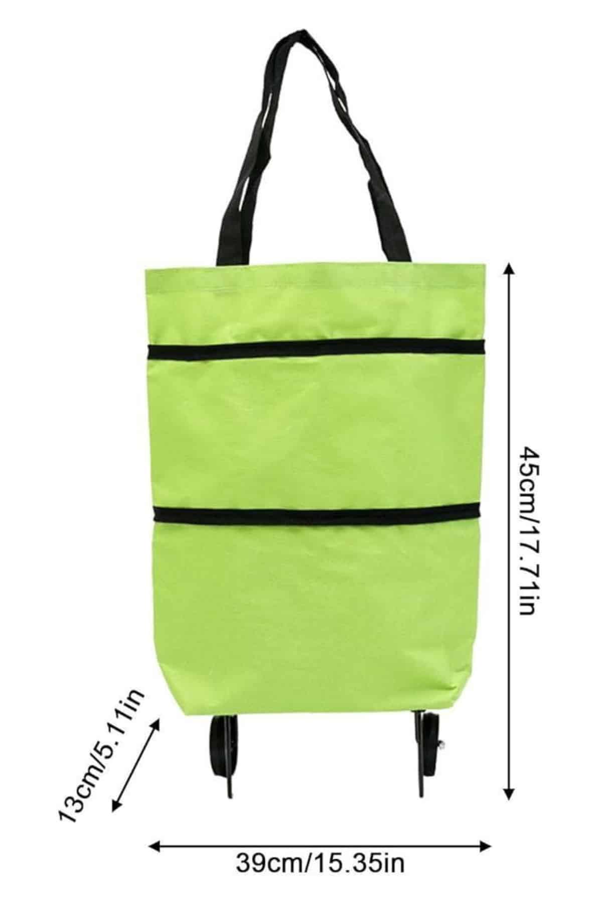 Pazar Çantası Tekerlekli Katlanır Pazar Arabası Çanta Market Alışveriş Arabası