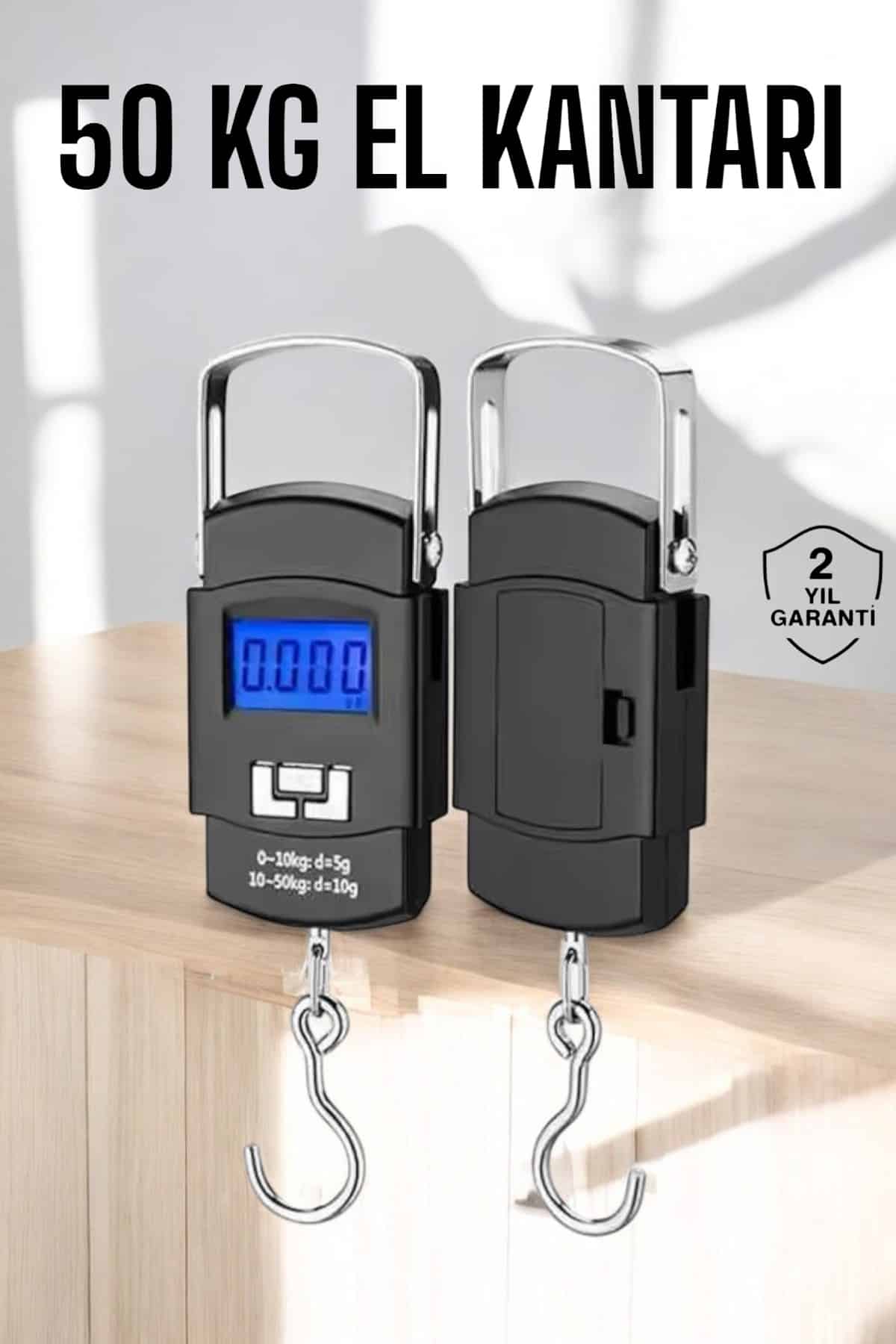 El Terazisi Dijital Göstergeli Pilli 50 Kg Ağırlık Ölçer