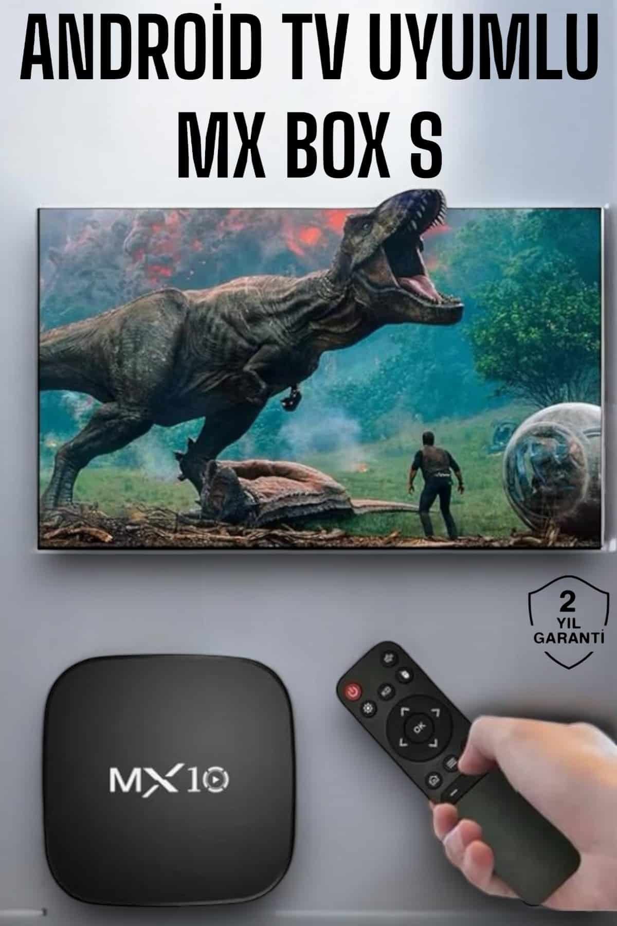 4K TV Uyumlu HD Çözünürlüklü Mx Box S 8 GB