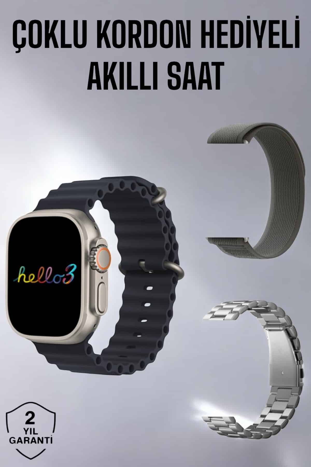 Akıllı Saat Yeni Nesil Bluetooth Bağlantılı Uyku Sağlık Takibi GPS Ve NFC Uyumlu