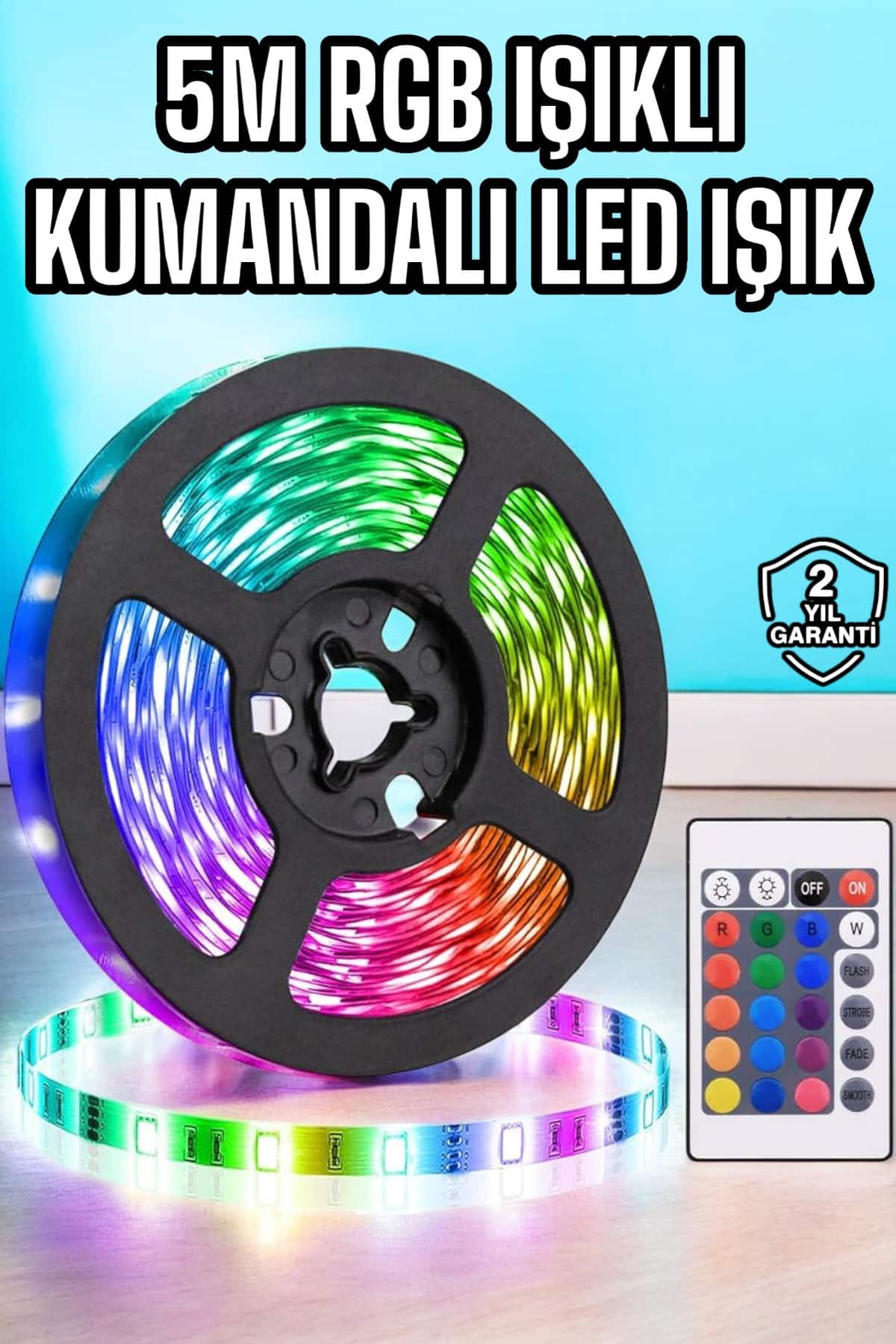 5M RGB Işıklı Her Ortama Uygun Led Işık