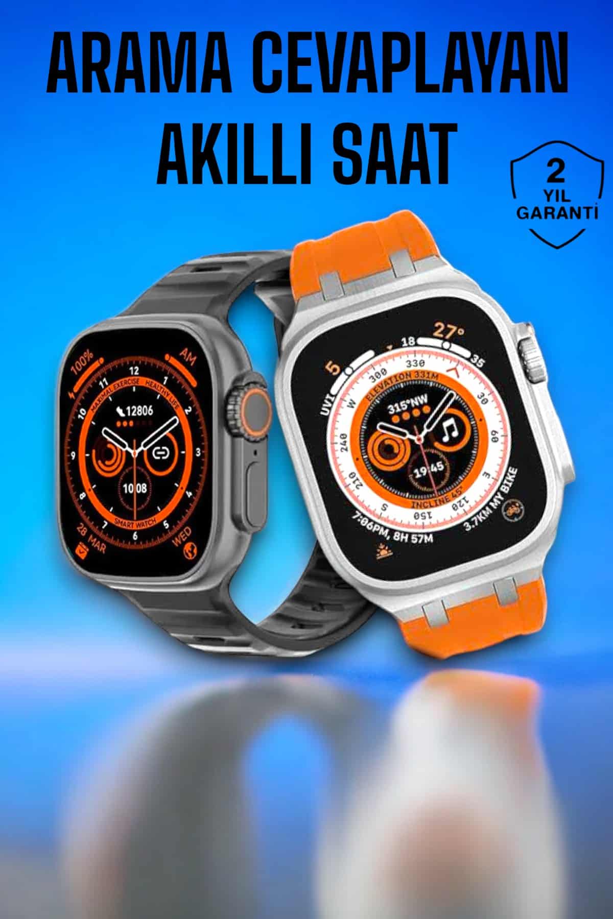 Akıllı Saat GPS, Sağlık Ve Uyku Takibi Arama Cevaplayan Bluetooth Bağlantılı