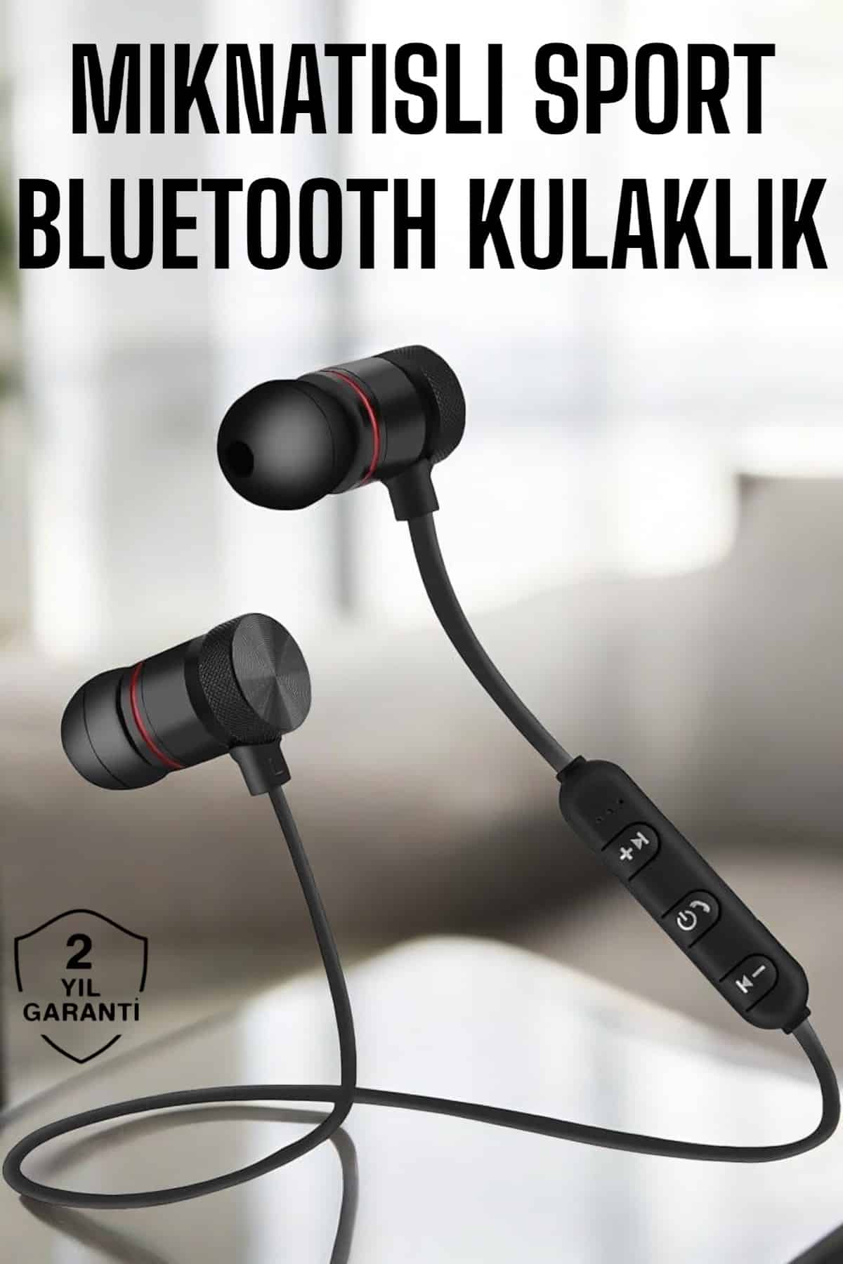 Kablosuz Sport Mıknatıslı Mikrofonlu Kulak İçi Kulaklık