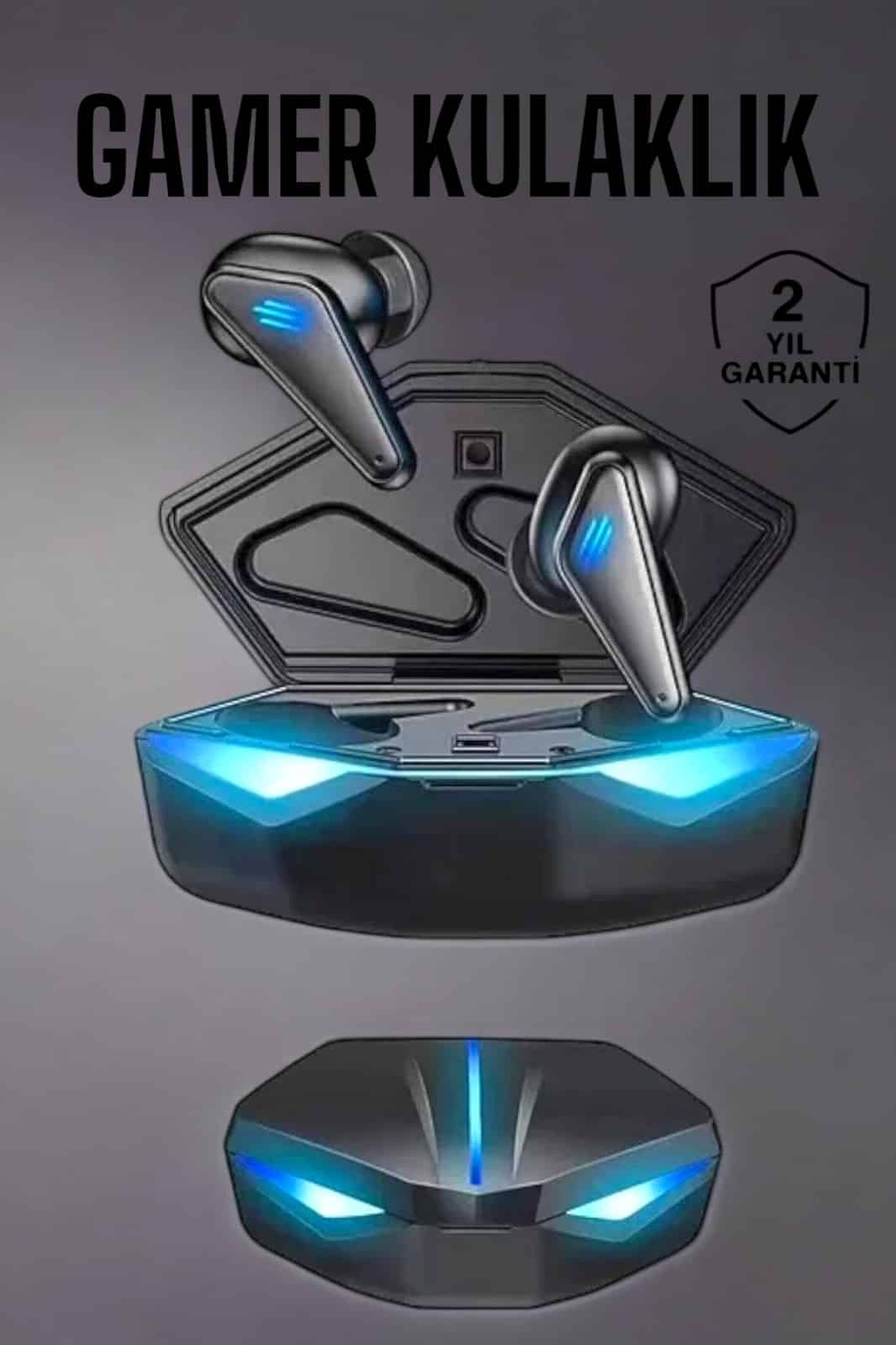 Bluetooth Oyuncu Kulaklığı Led Işıklı Kablosuz ANC Özelliği